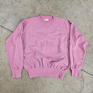 Vtg SUNRAY SPORTSWEAR Heavy Single V Crewneck Sweatshirt Sz 46 Made In Japan